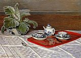 Claude Monet Tea Set painting
